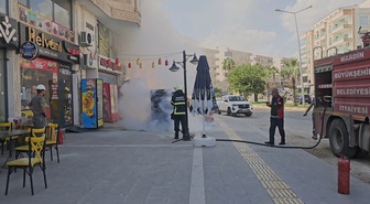 Mardin Nusaybin'de elektrik panosu yangını itfaiye müdahalesiyle söndürüldü