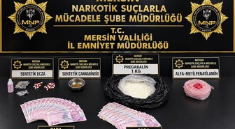 Mersin'de sokak satıcılarına düzenlenen uyuşturucu operasyonunda 2 şüpheli tutuklandı
