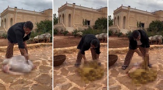 Midyeci Ahmet'in sakatat temizlediği görüntü infial yarattı