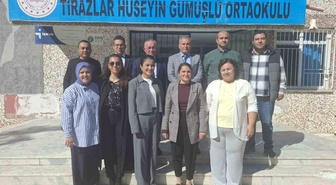 Sarıgöl'de heyet, Tırazlar Hüseyin Gümüşlü Ortaokulu'nda Maarif Modeli'ni inceledi