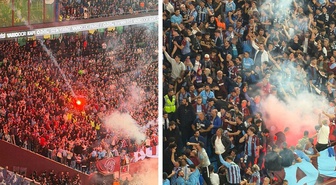 Trabzonspor-Beşiktaş maçında meşale yakan taraftarlar hakkında adli tahkikat