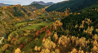 Artvin'de sonbahar renkleri 2500 rakımlı Sahara Geçidi'nde görsel şölen sundu
