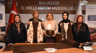 Balıkesir'de dört atölyeli el sanatları projesinin kapanış toplantısı yapıldı