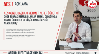 BASK Başkanı Öğretici, 2008 sonrası memurların emekli aylığı sorunu çözülmeli dedi