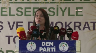 DEM Parti Eş Genel Başkanı Hatimoğulları Van'da çerçeve yasa çağrısı yaptı