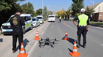 Elazığ'da dron destekli denetimde kural ihlali yapan sürücülere ceza uygulandı