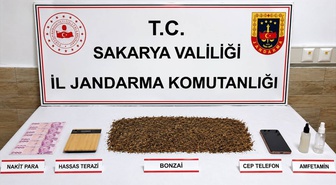 Karasu'da 3 şüpheli tutuklandı, 1 kilo 487 gram uyuşturucu ele geçirildi