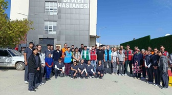 Manisa Selendi'de hastanede toplu zehirlenme tatbikatı 40 kişilik ekiple yapıldı