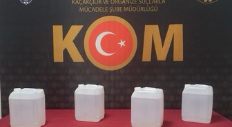 Yozgat Boğazlıyan'da operasyonda 20 litre etil alkol ele geçirildi