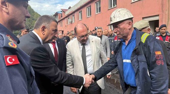 Zonguldak Valisi Hacıbektaşoğlu 3 ölü 5 yaralı maden kazası bölgesinde inceleme yaptı