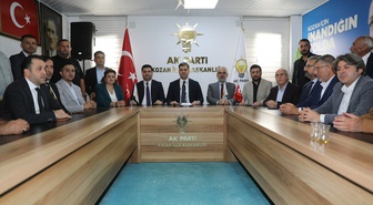 AK Parti Adana İl Başkanı Mustafa Özkan, Kozan'da teşkilat ve esnafla buluştu