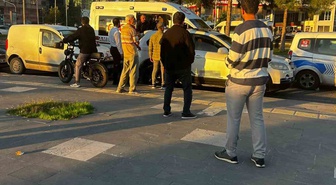 Diyarbakır Kayapınar'da minibüs ile otomobil kazası sonrası taraflar kavgaya tutuştu