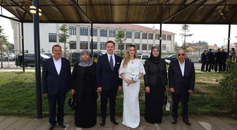 Orta Kaymakamı İnce ile Sedef Nur Aydın evlendi, nikahı Başkan Bezci kıydı