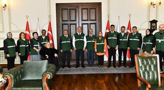 Yeşilay Tekirdağ Şube Başkanı Erdoğan, Vali Soytürk'ü ziyaret etti