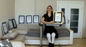 Karabük Safranbolu'da yaşayan Rumeysa Gelgi 12 yılda 8 Guinness rekoru kırdı