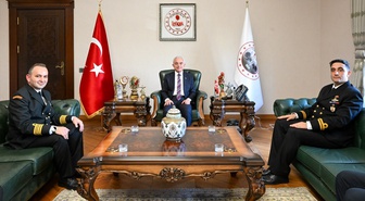 Kırklareli Valisi, Sahil Güvenlik Kuzey Marmara Grup Komutanı Lafçı'yı kabul etti
