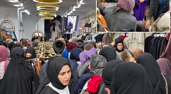 Sultangazi'de uygun fiyatlı kıyafet kampanyası nedeniyle izdiham yaşandı