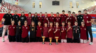 Aydınlı taekwondocular Kütahya'da 8 madalyayla genel klasman şampiyonu oldu