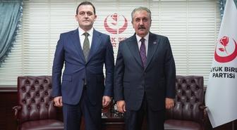 BBP Genel Başkanı Destici, Kuzey Makedonya Devlet Bakanı Zeynula'ya teşekkür etti