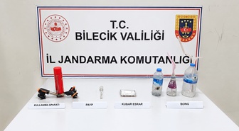 Bilecik Osmaneli'de uyuşturucu operasyonunda 3 şüpheli gözaltına alındı