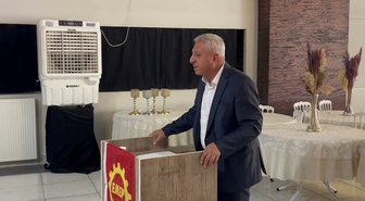 EMEP Başkanı Aslan Kayseri'de son 3 yılda 110 işçinin iş cinayetlerinde öldüğünü söyledi
