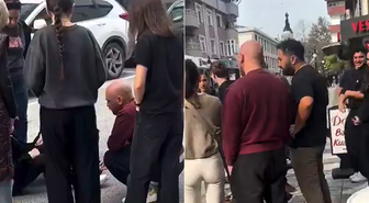 Kaza yapan motosikletli kızın imdadına Furkan Kızılay yetişti