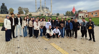Kırklareli Üniversitesindeki uluslararası öğrenciler Edirne'de tarihi yerleri gezdi