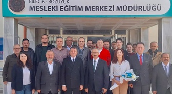 Bilecik Bozüyük'te meslek liselerini Daire Başkanı Faideci inceledi
