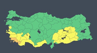 Çevre Bakanlığı, Muğla'ya turuncu, 18 il için sarı kodlu yağış uyarısı yaptı