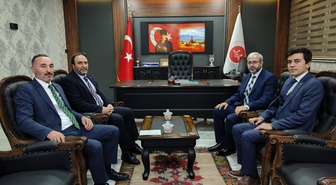 Diyanet heyeti, Ağrı İl Müftüsü Dr. İhsan İlhan'ı makamında ziyaret etti