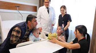 Kahramanmaraş Afşin'de kalbi duran 2 yaşındaki çocuk 1,5 ay sonra taburcu edildi