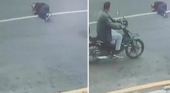 Otomobilin öğrenciye çarptığı kaza kamerada