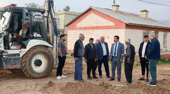 Adıyaman Kahta'da Kaymakam Soysal, Bağbaşı ve Gökçe'de altyapı çalışmalarını inceledi