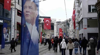 İstiklal Caddesi ve Galataport Cumhuriyet Bayramı öncesi Türk bayraklarıyla donatıldı