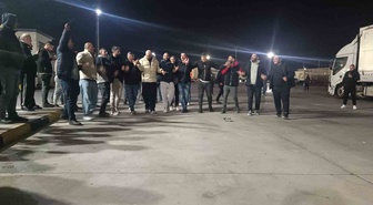 Kapıkule'de tır sürücüleri Schengen vizesine karşı eylem başlattı
