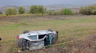 Malatya'da otomobilin devrildiği kazada 2 kişi yaralandı