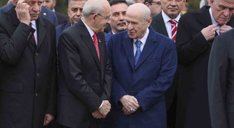 29 Ekim töreninde Bahçeli ile Kılıçdaroğlu yan yana! Uzun süre sohbet ettiler