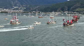 Muğla'da 29 Ekim Cumhuriyet Bayramı teknelerle ve 37 offroad araçla kutlandı