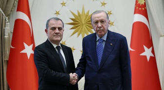 Cumhurbaşkanı Erdoğan, Azerbaycan Dışişleri Bakanı Bayramov'u kabul etti