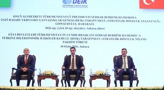 DEİK'ten Türkmenistan Cumhurbaşkanı Berdimuhammedov'a Stratejik Dostluk Nişanı