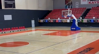 Kayseri'de Atatürk Spor Salonu yenilenerek kullanıma hazır hale getirildi