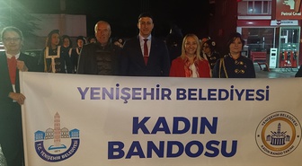Pazaryeri'nde fener alayı ve bando gösterileriyle Cumhuriyet'in 103. yılı kutlandı