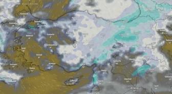 Meteoroloji yeni haritayı paylaştı, İstanbul'a lapa lapa kar geliyor