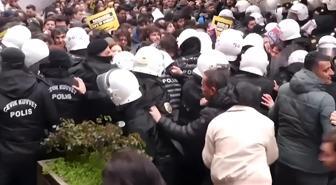 İstanbul Üniversitesi'nde İmamoğlu protestosu! Polisle arbede yaşandı