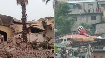 Pakistan-Hindistan geriliminde vurulan yerlerden ilk görüntüler