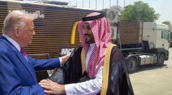 Suudi Arabistan'da kraliyet sarayı bahçesine Trump için mobil McDonald's şubesi kuruldu