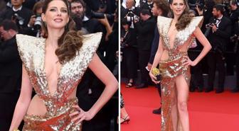 Cannes Film Festivali'nde giydiği cesur kıyafetle kurallara meydan okudu