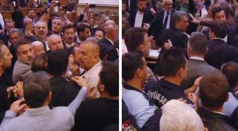 Bursa Büyükşehir Meclisi'nde gerginlik! Üyeler birbirlerinin üzerine yürüdü