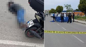 Araçla önünü kestiği eşinin kafasına sıktı