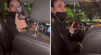Uber sürücüsü, 'Çılgın Gözlerin Var' diyen yolcuya silah çekti